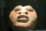 Stein Lippen, Museo Maya Archäologie, Campeche, Mexiko.