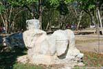Liegende Statue von Chac Mool, Chichen Itza, Mexiko.