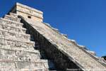 Die Treppen aus Kukulcan Tempel Chichen Itza, Mexiko.