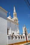 Ein Turm der Kirche von San José, Comitán, Mexiko.