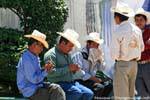 Indigene tragen Hüte, Comitán de Dominguez, Mexiko.