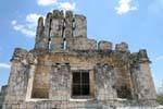 Tempel auf der Los Edificio Pisos 5, Edzná, Mexiko.