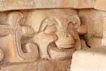 Jaguar Altar, Schädel Skulptur, Ek Balam, Mexiko.