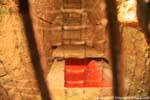 Sarkophag hinter dem Gitter, Palast der Leiter der Tod, Palenque, Mexiko.