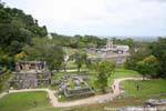 Panorama der prähispanischen City, Palenque, Mexiko.