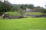Panorama auf der Ball-Spiel, Palenque, Mexiko.