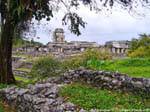 Panorama des Palastes, Palenque, Mexiko.