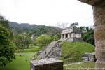 Blick auf der nördlichen Gruppe, Templo del Conde, Palenque, Mexiko.