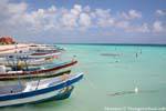 Bootsausrichtung, Puerto Morelos, Mexiko.