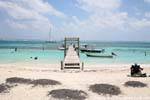 Ponton Bienvenidos, Puerto Morelos, Mexiko.