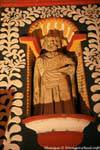 Statue der Fassade, die Kathedrale, San Cristobal de las Casas, Mexiko.