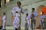 Tänzer in weißen, Tanz-Show in San Cristobal de Las Casas, Mexiko.
