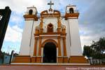 Die Fassade der Kirche von Guadalupe, San Cristobal de las Casas, Mexiko.