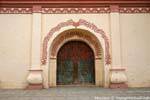 Portal und Dekoration der Kirche von San Francisco, San Cristobal de las Casas, Mexiko.