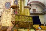 Goldene Kanzel der Kirche von Santo Domingo, San Cristobal de las Casas, Mexiko.