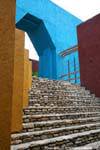 Architektureffekte außerhalb Tonina Museum, Mexiko.