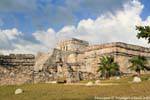 Die Überreste von El Castillo, Tulum, Mexiko.