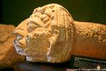 Maya-Profil, das Museum of Uxmal Skulptur, Mexiko.