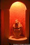 Nachdruck in einer Nische, Archeologicas Villas Hotel, Uxmal, Mexiko.