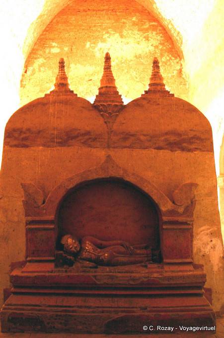 Dhammayangyi Tempel, liegenden Buddha, Bagan - Myanmar (Birma)