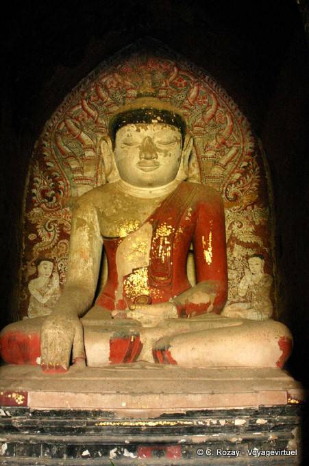 Alte Buddha (bhumisparsa Mudra) Maha Bodhi Tempel, Bagan - Myanmar (Birma)