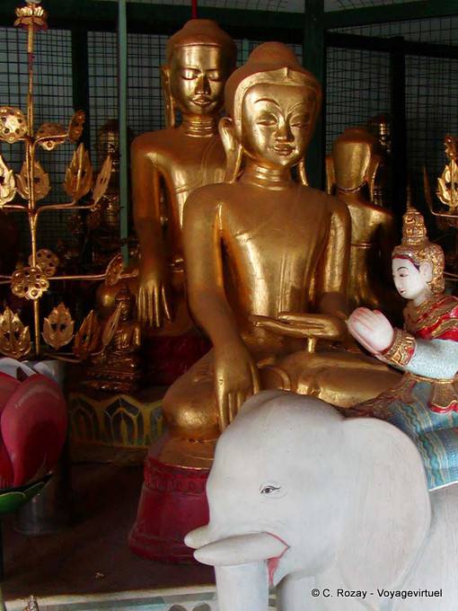 Buddha weibliches Gesicht, Bagan - Myanmar (Birma)