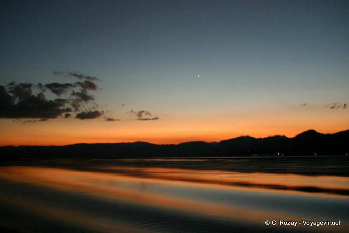Ripple Farbe Abend auf dem See Inle - Myanmar (Birma)