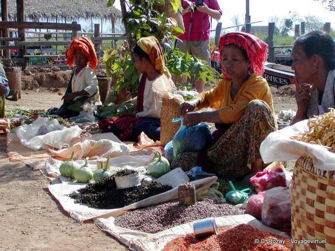Minimarkt und Hülsenfrüchte, Inle-See - Myanmar (Birma)