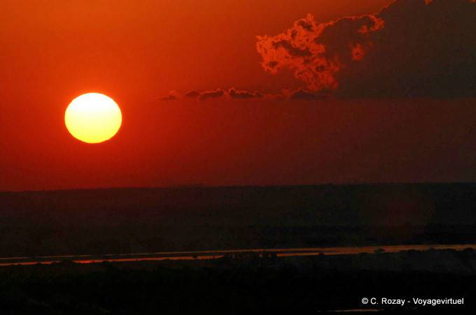 Sonnenuntergang von Sagaing gesehen - Myanmar (Birma)