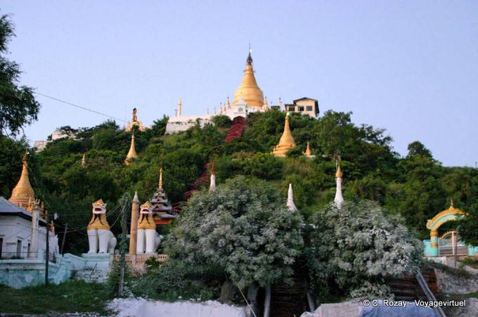 Mandalay, Tempel und Stupas auf Sagaing Hill - Myanmar (Birma)