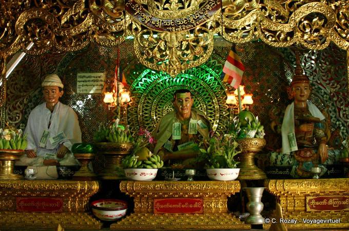 Popa Taung Kalat Das Heiligtum ist die Heimat von 37 Mahagiri Nats - Myanmar (Birma)
