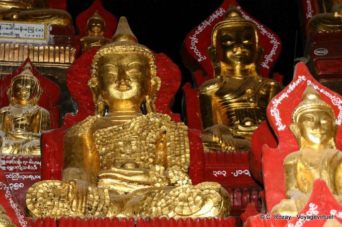 Golden Buddha in Kalksteinhöhlen Pindaya - Myanmar (Birma)