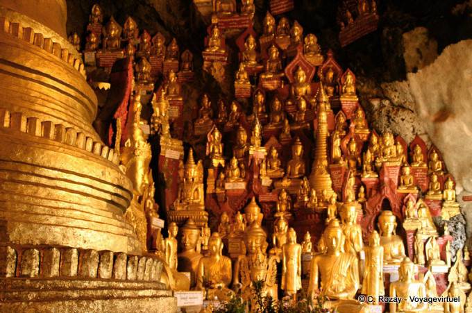 Es gibt 8.000 Buddhas in den Höhlen von Pindaya, Taunggyi - Myanmar (Birma)