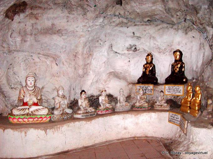 Buddhas aus unterschiedlichsten Ländern und Materialien, Pindaya Höhlen - Myanmar (Birma)