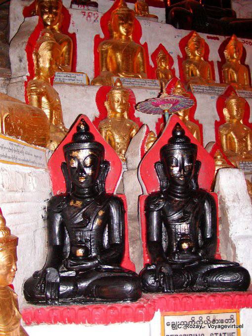 Statuen Soaker Buddhas Höhle Pindaya - Myanmar (Birma)