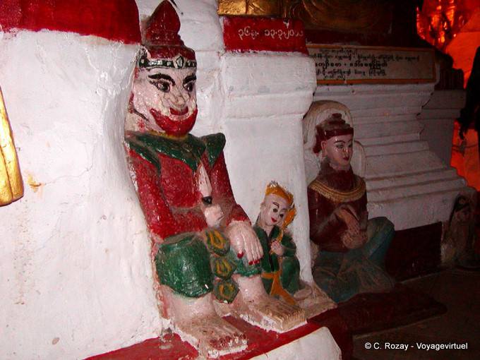 Nats in der Wand, Schwe Umin, Pindaya Cave eingebettet - Myanmar (Birma)