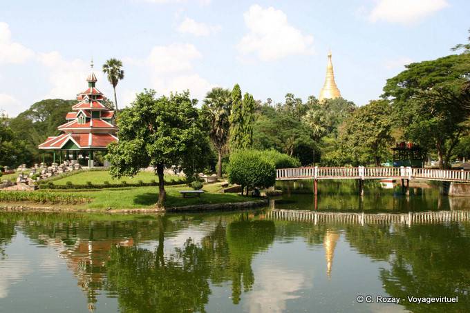 The Kandawgyi See und Naturpark, Rangun - Myanmar (Birma)