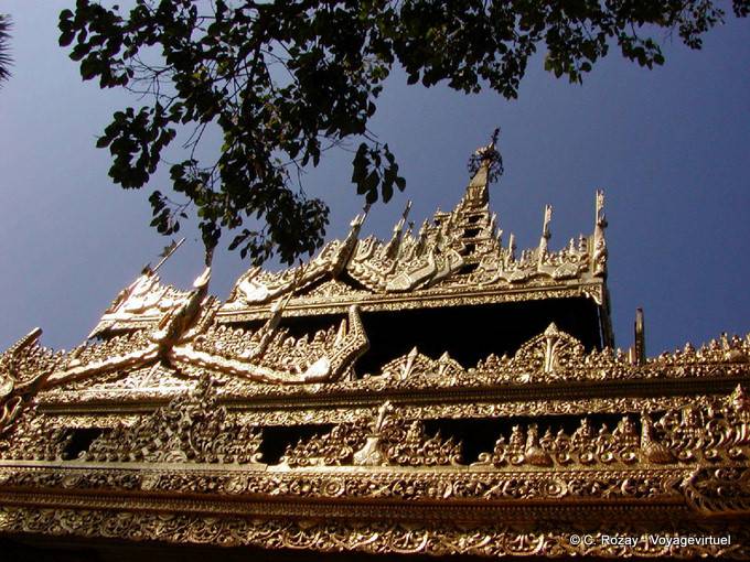Unvorstellbar Vergoldung der Tempel der Shwedagon, Rangun - Myanmar (Birma)