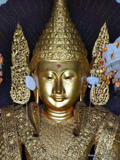 Buddha-Kopf Jambhupati, Shwedagon, Rangun - Myanmar (Birma)