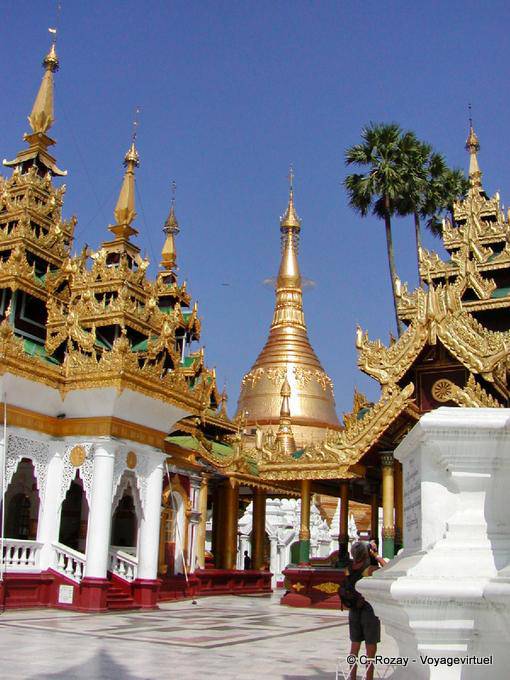 Stupa der Shinsawpu Pagode (Pagode der vier Mönche), Shwedagon, Rangun - Myanmar (Birma)