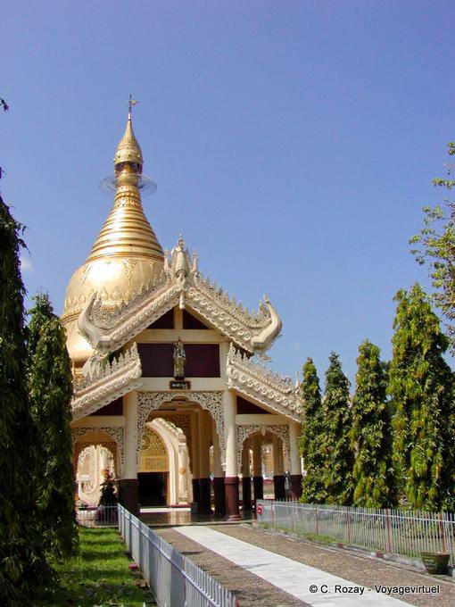 Maha Wizaya Pagode auf dem Hügel Dhammarakkhita (Hüter des Gesetzes), Yangon - Myanmar (Birma)