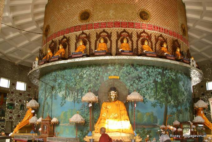 Zentrale Säule der Kaba Aye Pagode, Rangoon - Myanmar (Birma)
