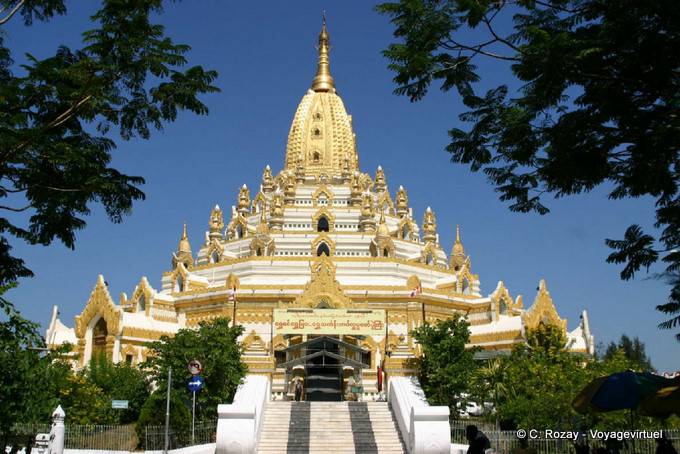 Myat Swe Taw Pagode, Blick vom Eingang, Rangun - Myanmar (Birma)