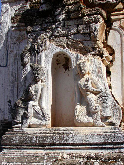 Stein Tänzer Skulpturen Sankar (Sagar) - Myanmar (Birma)