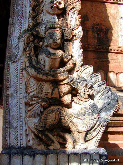 Details der Dekoration des Heiligtums (Sankar) Sagar - Myanmar (Birma)