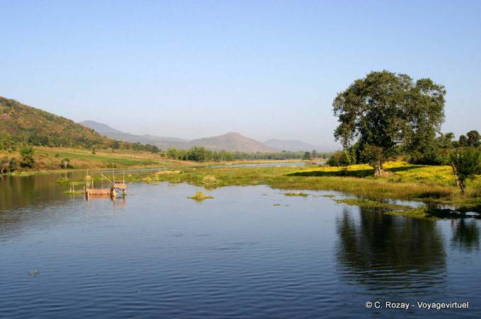 Landschaft Surfen im Belu Chaung zum Lake Sankar (Sagar) - Myanmar (Birma)