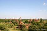 Blick auf die Pagoden von Bagan, Birma.