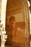 Alte Gemälde in einem Durchgang Dhammayan Gyi Tempel, Bagan, Birma.