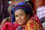 Das lächelnde Gesicht der Aborigines, Nyaung-U, Bagan, Birma.