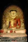Alte Buddha (bhumisparsa Mudra) Maha Bodhi Tempel, Bagan, Birma.
